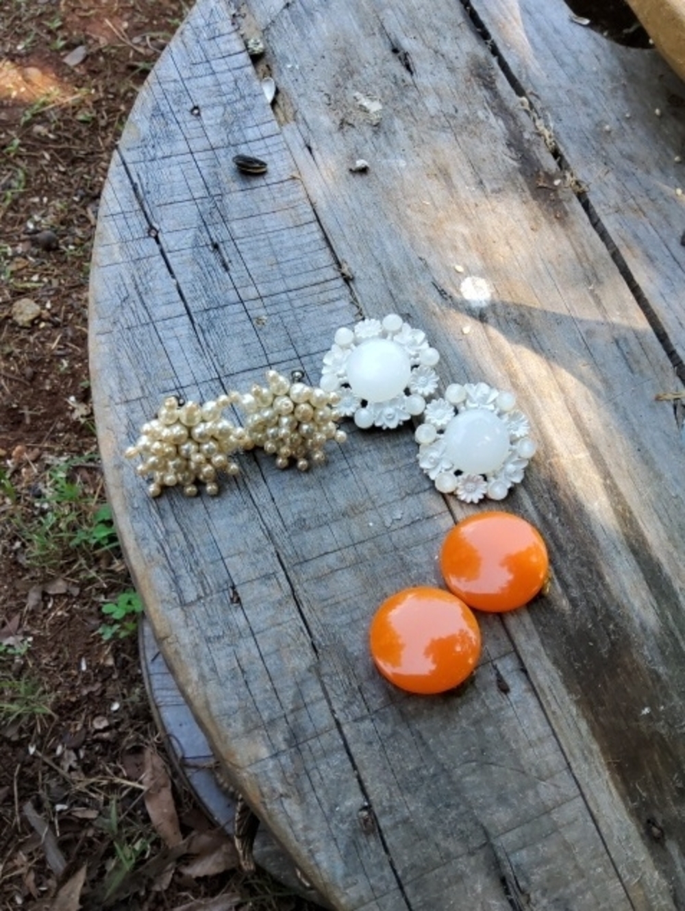 Vintage Earring Lot of Three.